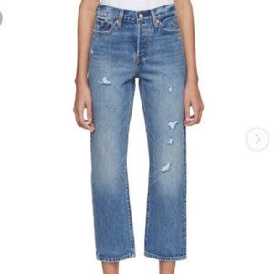 Levi's Wedgie Straight High Rise Crop Jean